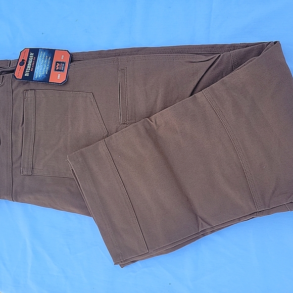 Walls Ditchdigger Work Pants. RUST. Doubleknee, heavy Duty flex fabric, cell pkt - Picture 2 of 9